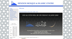 Desktop Screenshot of hendonmosque.co.uk